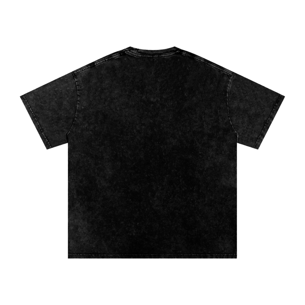 Greedy - Snow Washed Oversized Cotton T-Shirt